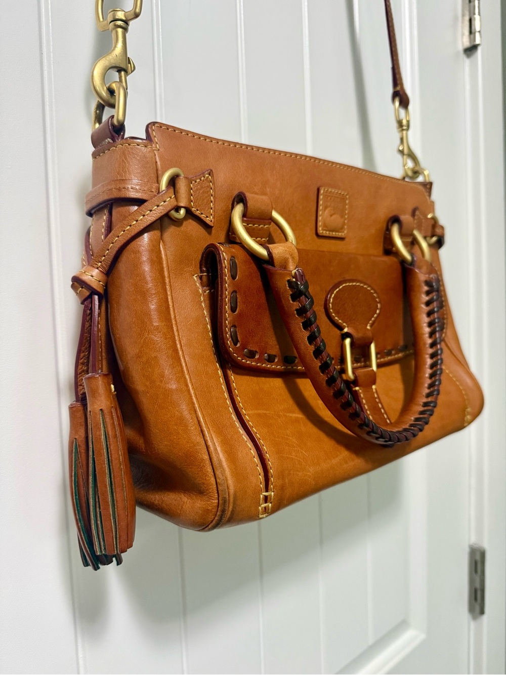 Dooney & Bourke Florentine Medium Pocket Satchel Crossbody - Picture 5 of 8